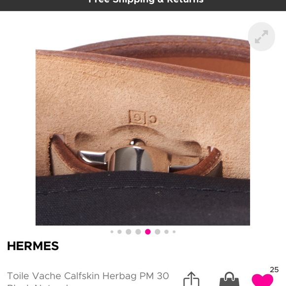 Hand painted Hermes Herbag - Picture 10 of 16